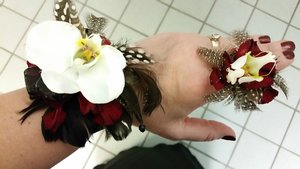 Orchids and Feathers Corsage and Ring! IMG_20170406_154746_745.jpg